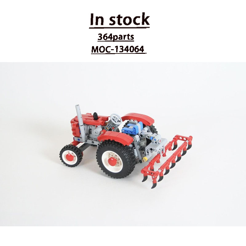 Urban Farming And Urban Agriculture - Конструктор MOC-134064 «Городская ферма: Сельскохозяйственный ретро-трактор»,